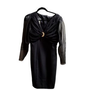 Alex Evening Black Formal Size 4 Dress Used